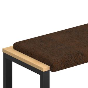 vidaXL Suoliuko pagalvė Dirbtinė zom&scaron;a Ruda Gylis 35 cm