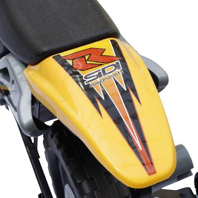 vidaXL Vaikiškas motociklas, geltonos ir juodos spalvos