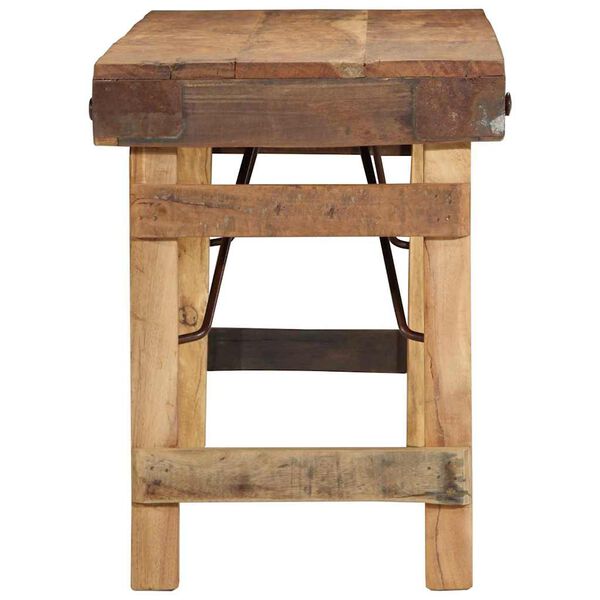 vidaXL suoliukas Natūrali 110 x 35 x 46 cm Atnaujinta sena mediena