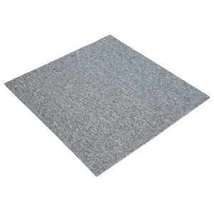 vidaXL Kilimų plytelė &Scaron;viesiai pilka 50 x 50 cm 20 vnt. PP ir Bitumas
