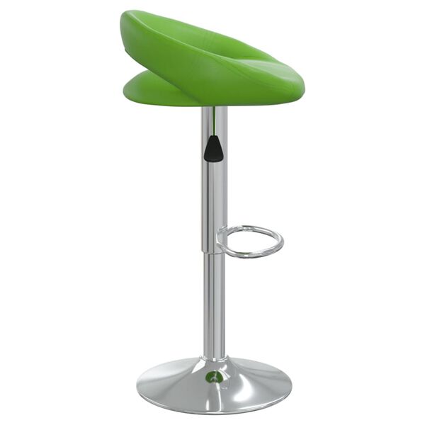 vidaXL Baro taburetė, žalios spalvos, dirbtinė oda