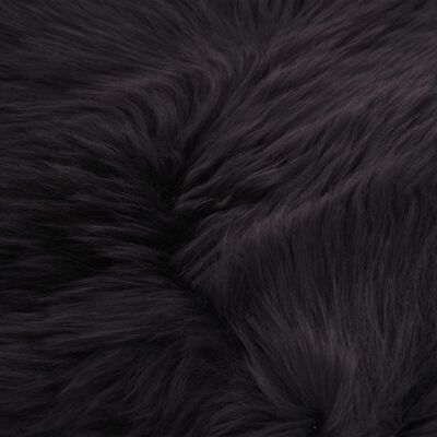 vidaXL Avies kailio kilimėlis, tamsiai pilkos spalvos, 60x180 cm