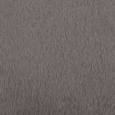 vidaXL Kilimas, tamsiai pilkos spalvos, 80cm, dirbtinis triušio kailis
