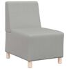 vidaXL Modulinė sofa be porankių, debesų pilka, 55 cm, audinys