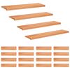 vidaXL Laiptų pakopos 20 vnt. 120 x 25 x 2 cm Lakas Kietas bukas medis