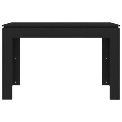 vidaXL Valgomojo stalas, juodos spalvos, 120x60x76cm, apdirbta mediena