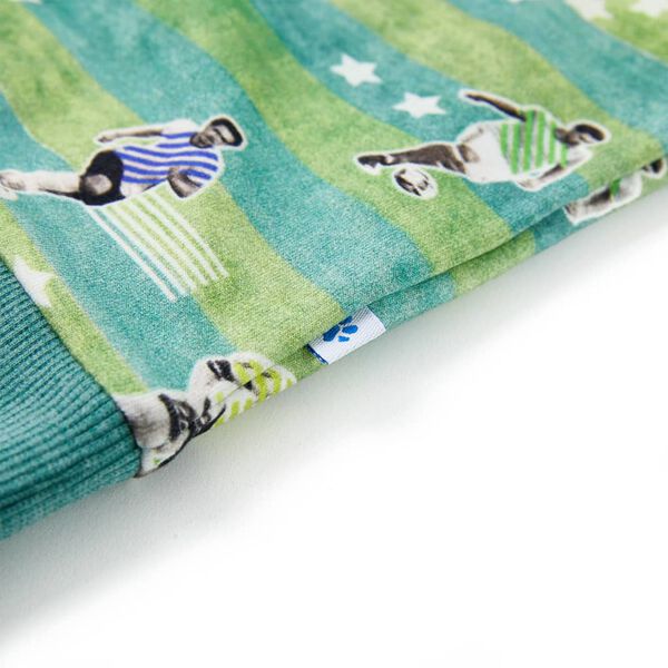 Vaikiškas sportinis megztinis, žalios spalvos mišinys, 128 dydžio