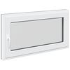 vidaXL Požeminio lango RISOR 110 x 50 cm PVC ir stiklas Antracito