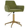 vidaXL Pasukamos valgomojo kėdės, 2vnt., &scaron;viesiai žalios, aksomas
