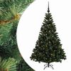 vidaXL Dirbtinė kalėdinė eglutė su rutuliuku 120 cm 150 LED