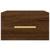 vidaXL Sieninės naktinės spintelės, 2vnt., rudos ąžuolo, 35x35x20cm