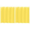 vidaXL Voile užuolaidos su įvorėmis, 2vnt., geltonos spalvos