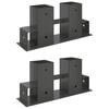 Malkų stelažo pagalbininkas 2 pcs Antracito 34 x 10 x 15 cm Plienas