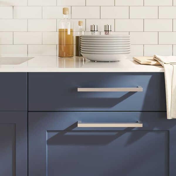 vidaXL Spintelės rankenėlės, 20vnt., sidabrinės, nerūdijantis plienas