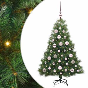 vidaXL Dirbtinė Kalėdų eglutė su 150 LED Žalia 120 cm PE ir PVC