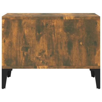 vidaXL Kavos staliukas, dūminio ąžuolo, 60x50x36,5cm, apdirbta mediena