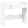 vidaXL Konsolinis stalas Balta 90 x 35 x 80 cm Apdirbta mediena