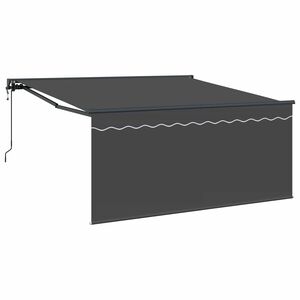 vidaXL I&scaron;traukiama markizė Antracitas 350 x 250 cm