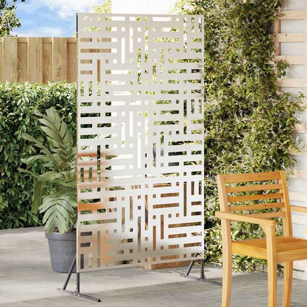 vidaXL Privatumo žaliuzės Pilka 100 x 50 x 180 cm Plienas