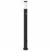 vidaXL Apsauginis &scaron;viestuvas su jutikliu ir lizdu, 110 cm, nerūdijantis plienas, IP44