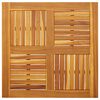 vidaXL Stalvir&scaron;is, 80x80x2,2cm, akacijos medienos masyvas, kvadratinis