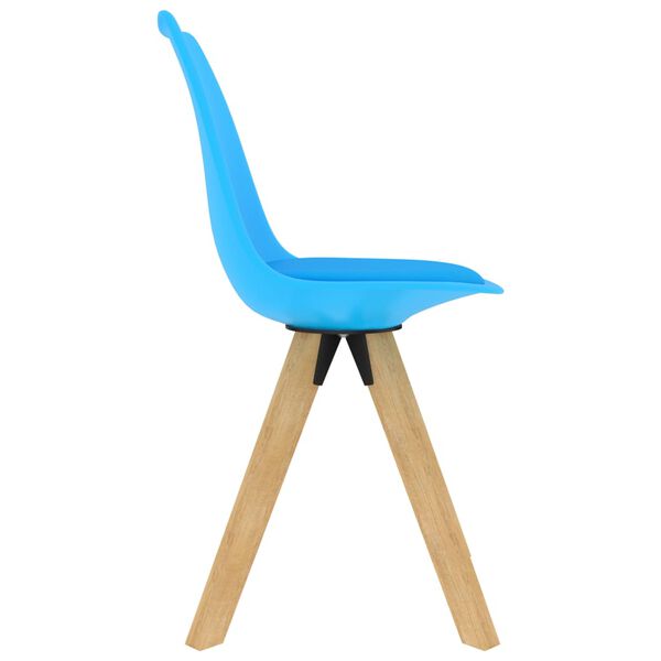 vidaXL Valgomojo kėdės, 2vnt., mėlynos spalvos