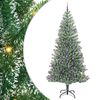 vidaXL Dirbtinė Kalėdų Eglė Su Sniegu ir LED &Scaron;viesa su 300 LED 240 cm