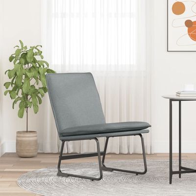 vidaXL Poilsio kėdė, šviesiai pilkos spalvos, 52x75x76cm, audinys