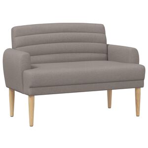 vidaXL Mink&scaron;tas kampas su mygtukų apmu&scaron;alais Taupe 116 x 67 x 80 cm