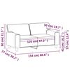 vidaXL Dvivietė sofa, kreminės spalvos, 120cm, dirbtinė oda