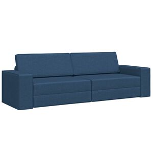 vidaXL Sofa lova Jūrinė mėlyna 245 x 78 x 77 cm audinys