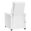vidaXL Elektrinis masažinis krėslas, baltos spalvos, dirbtinė oda