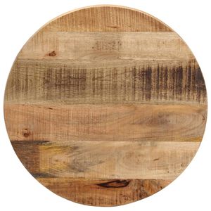 vidaXL Stalvir&scaron;is, 40x1,5cm, neapdorotas mango masyvas, apskritas