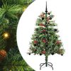 vidaXL Dirbtinė Kalėdų eglutė Žalia 150 cm PVC ir metalas