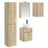 vidaXL Vonios spintos komplektas 5 pcs Sonoma ąžuolas