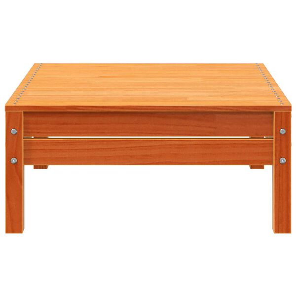 vidaXL Sodo pakoja, vaško rudos spalvos, pušies medienos masyvas