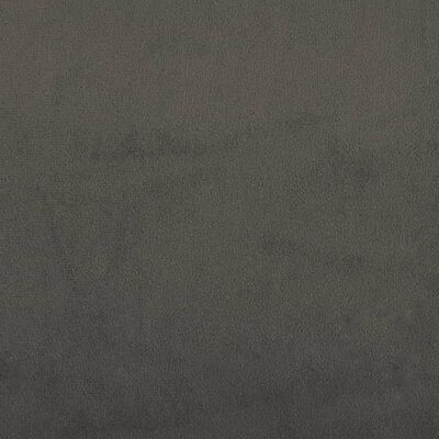 vidaXL Lovos rėmas su spyruoklėmis, tamsiai pilkas, 140x200cm, aksomas