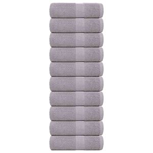 vidaXL Rank&scaron;luosčiai, FROGN, 10 vnt., pilki, 30x30 cm, 360 g/m&sup2;