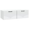 vidaXL Sieninė TV spintelė Balta 98 x 41 x 30 cm Apdirbta mediena