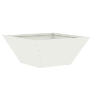 vidaXL Sodo vazonas Balta 35 x 35 x 15 cm &Scaron;altai valcuotas plienas