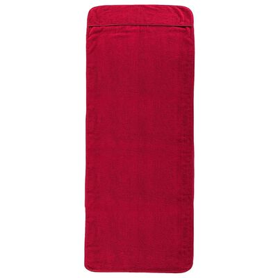 vidaXL Paplūdimio rankšluosčiai, 2vnt., raudoni, 60x135cm, audinys
