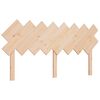 vidaXL Lovos galvūgalis, 159,5x3x80,5cm, pu&scaron;ies medienos masyvas
