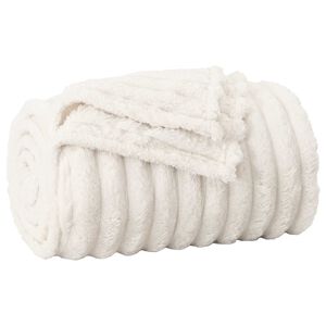 vidaXL Antklodė Kreminė 150 x 130 cm 0.45 kg Flysas