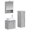 vidaXL Vonios baldų rinkinys 4 pcs Pilka Sonoma
