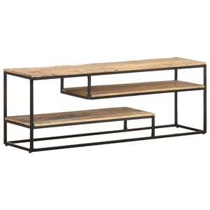 vidaXL Televizoriaus spintelė, 130x30x45cm, neapdorota mango mediena