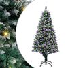 vidaXL Dirbtinė Kalėdų eglutė Žalia 180 cm PVC ir Plienas ir Plastikas