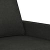vidaXL Dvivietė sofa, juodos spalvos, 120cm, audinys