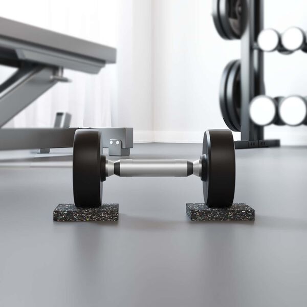 vidaXL Gumos volas Juoda Guma