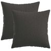 vidaXL Pagalvėlės užvalkalas 2 pcs HEERLEN Tamsiai pilka 40 x 40 cm