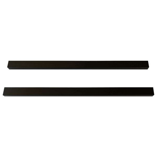 vidaXL Skersinės terasos sijos, 6vnt., juodos, 170x8,5x4,5cm, WPC